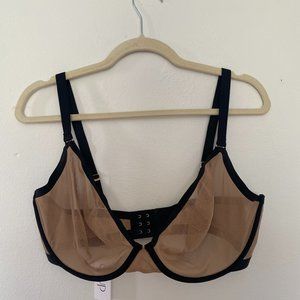 Cuup The Plunge Mesh in Taupe and Black